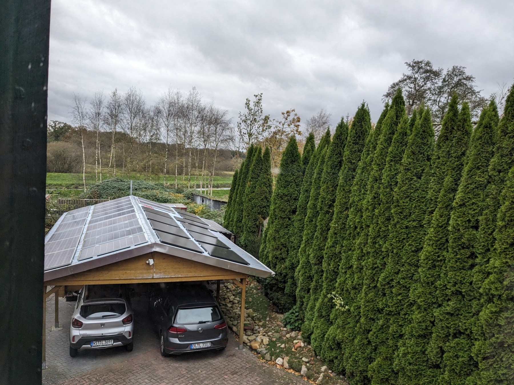 Photovoltaik auf einer Carport-Überdachung